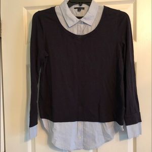 Tommy Hilfiger sweater/button down combo